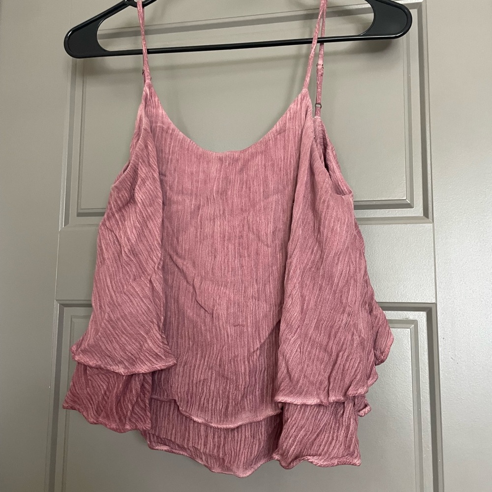 Maroon/purple cropped tank top